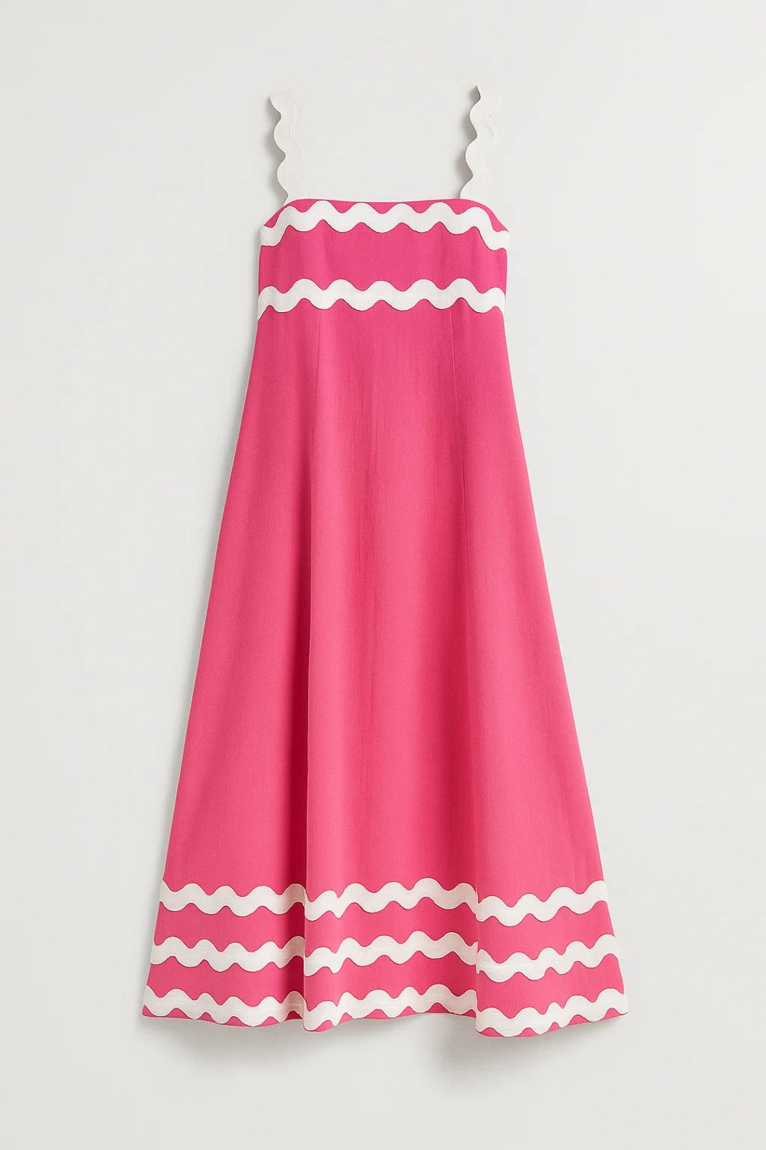 Roze Zomerse Maxi Jurk met Print