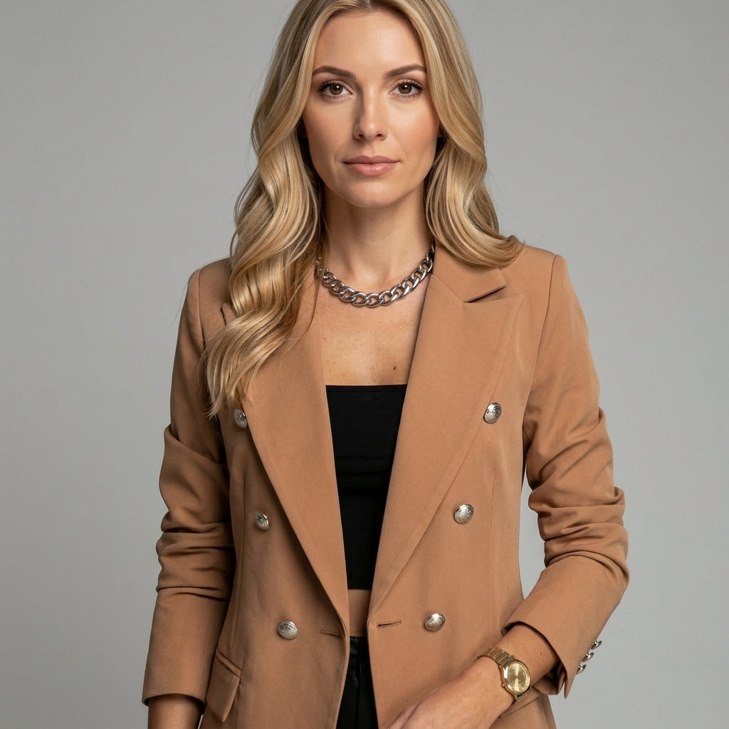 Elegante Getailleerde Blazer voor Stijlvolle Look