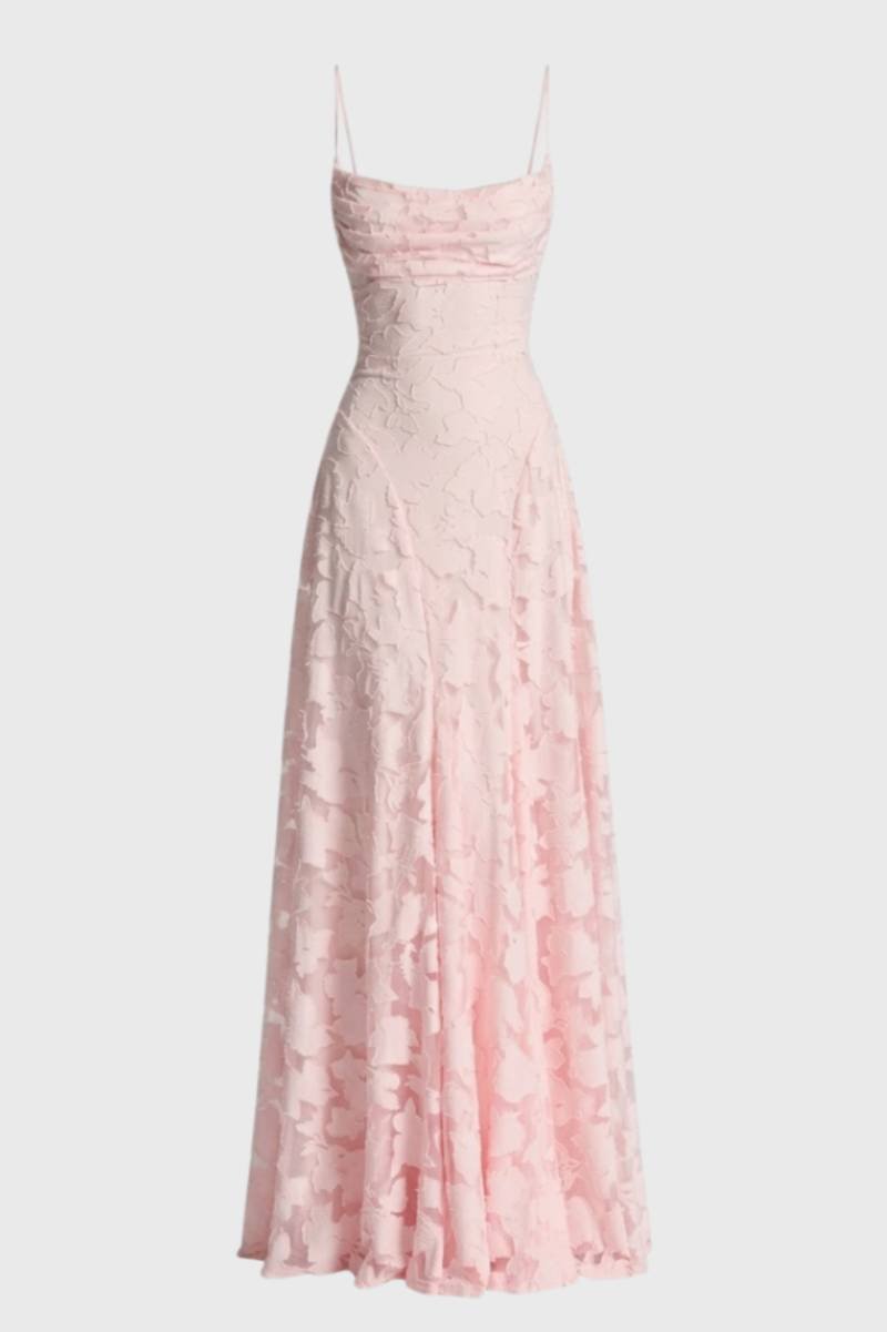 Elegante Maxi Jurk met Kantdetails