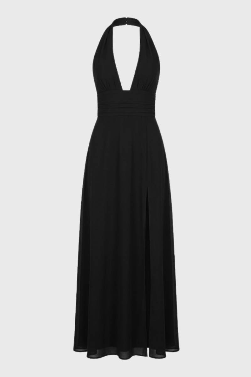 Elegante Halter Maxi Jurk