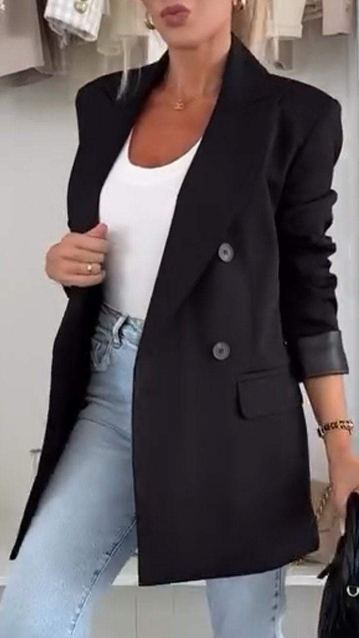 Femke™ Klassieke Lange Blazer