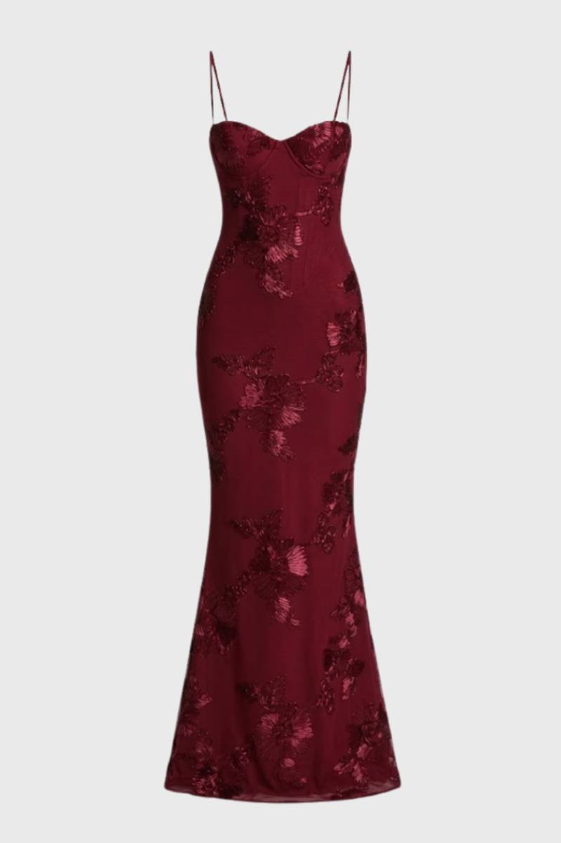 Elegante Pailletten Maxi Jurk